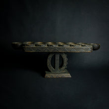 Load image into Gallery viewer, Ashanti Awale Game Board – Traditional Craftsmanship from Ghana, a cultural masterpiece reflecting the skilled woodworking of the Ashanti tribe.