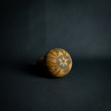 Load image into Gallery viewer, Intricately designed Dogon calabash, featuring traditional geometric patterns and cultural symbols, set against a dark background.