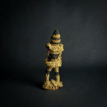 Load image into Gallery viewer, Pende Minganji Dance Doll in traditional raffia costume and wooden mask.