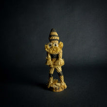 Load image into Gallery viewer, Pende Minganji Dance Doll in traditional raffia costume and wooden mask.