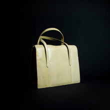 Load image into Gallery viewer, Stylish and functional beige handbag made from high-quality material that mimics the look of snakeskin, featuring multiple pockets inside and a spacious interior. Perfect for any occasion.