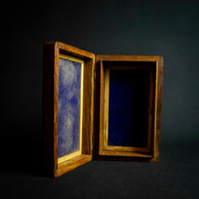 Load image into Gallery viewer, Handcrafted Indian rosewood box with intricate flower carvings on the lid, perfect for storage or decoration.