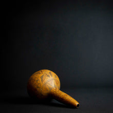 Load image into Gallery viewer, Vintage Hand-Engraved Calabash Gourd with Geometric Patterns - Non-European Ethnic Style Decoration