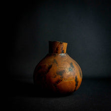 Load image into Gallery viewer, Vintage handcrafted calabash gourd with animal-inspired engravings
