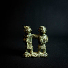 Load image into Gallery viewer, Bronze/brass couple from Benin, Africa - Unique piece of African art representing love and unity.