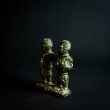 Load image into Gallery viewer, Bronze/brass couple from Benin, Africa - Unique piece of African art representing love and unity.