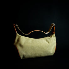 Load image into Gallery viewer, Limited edition "Roland Garros" Lancel handbag with a unique "baguette" shape, perfect for collectors of rare handbags and tennis enthusiasts.