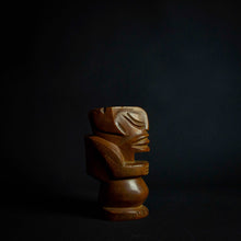 Load image into Gallery viewer, This wooden statue is a true masterpiece, inspired by the Tiki tribe and boasting intricate details and craftsmanship. Made of high-quality wood, it is both sturdy and elegant, with a unique shape and beautiful finish that make it a standout piece in any room. A must-have for art enthusiasts and collectors alike.