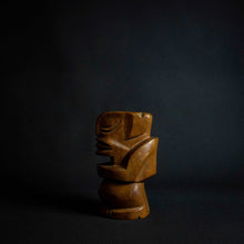 Load image into Gallery viewer, This wooden statue is a true masterpiece, inspired by the Tiki tribe and boasting intricate details and craftsmanship. Made of high-quality wood, it is both sturdy and elegant, with a unique shape and beautiful finish that make it a standout piece in any room. A must-have for art enthusiasts and collectors alike.