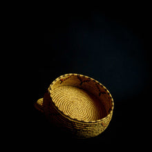 Load image into Gallery viewer, Handmade Raffia basket from Africa featuring stunning geometrical designs, made from natural fibers and eco-friendly materials.