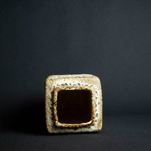 Load image into Gallery viewer, Beige and brown vase with grainy texture, perfect for home decor and displaying flowers.