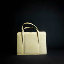 Load image into Gallery viewer, Stylish and functional beige handbag made from high-quality material that mimics the look of snakeskin, featuring multiple pockets inside and a spacious interior. Perfect for any occasion.