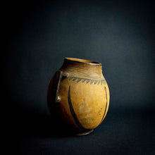 Load image into Gallery viewer, Handmade wooden pot with intricate design, handmade by skilled artisans in Rwanda. Adds natural warmth and elegance to any home decor.