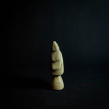 Load image into Gallery viewer, Stone sculpture of a male head with expressive features and a striking hairdo, likely from Zimbabwe.