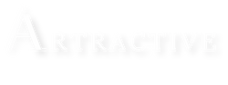 Artractive logo, consisting of the word 'Artractive' written in capital letters in a bold and modern font. The letter 'A' is slightly stylized with a small horizontal line crossing it, adding a unique touch to the logo.