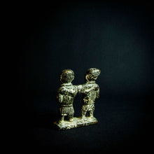 Load image into Gallery viewer, Bronze/brass couple from Benin, Africa - Unique piece of African art representing love and unity.
