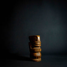 Load image into Gallery viewer, This wooden statue is a true masterpiece, inspired by the Tiki tribe and boasting intricate details and craftsmanship. Made of high-quality wood, it is both sturdy and elegant, with a unique shape and beautiful finish that make it a standout piece in any room. A must-have for art enthusiasts and collectors alike.
