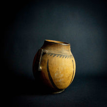 Load image into Gallery viewer, Handmade wooden pot with intricate design, handmade by skilled artisans in Rwanda. Adds natural warmth and elegance to any home decor.
